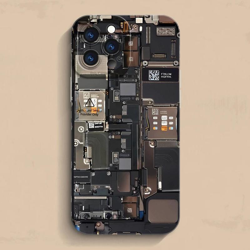 Чехол для телефона с рисунком печатной платы для Apple iPhone 15 Pro Max 13 14 Plus 12 11 Pro MAX
