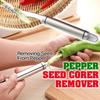Инструменты для удаления сердцевины перца халапеньо, стальной инструмент для удаления сердцевины перца чили, инструмент для резки семян, съемник для нарезки ломтиков B4J5