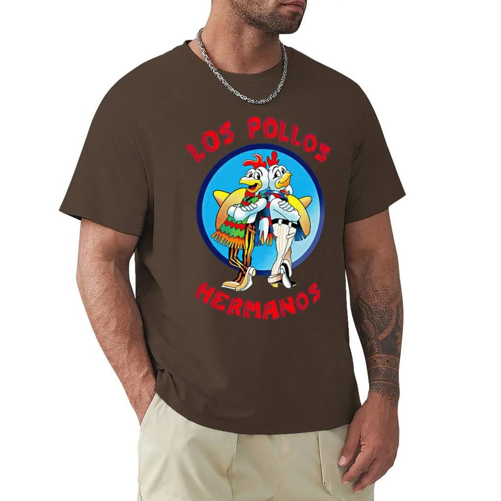 Los Pollos Hermanos Cool And Funny Short Sleeved Casual Fashion Cotton T-shirt Tee Shirts