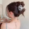 Sakura Flower Hair Claw Cherry Blossom Transparent Hair Clip Acetic Acid Flower Shark Clip  Girls