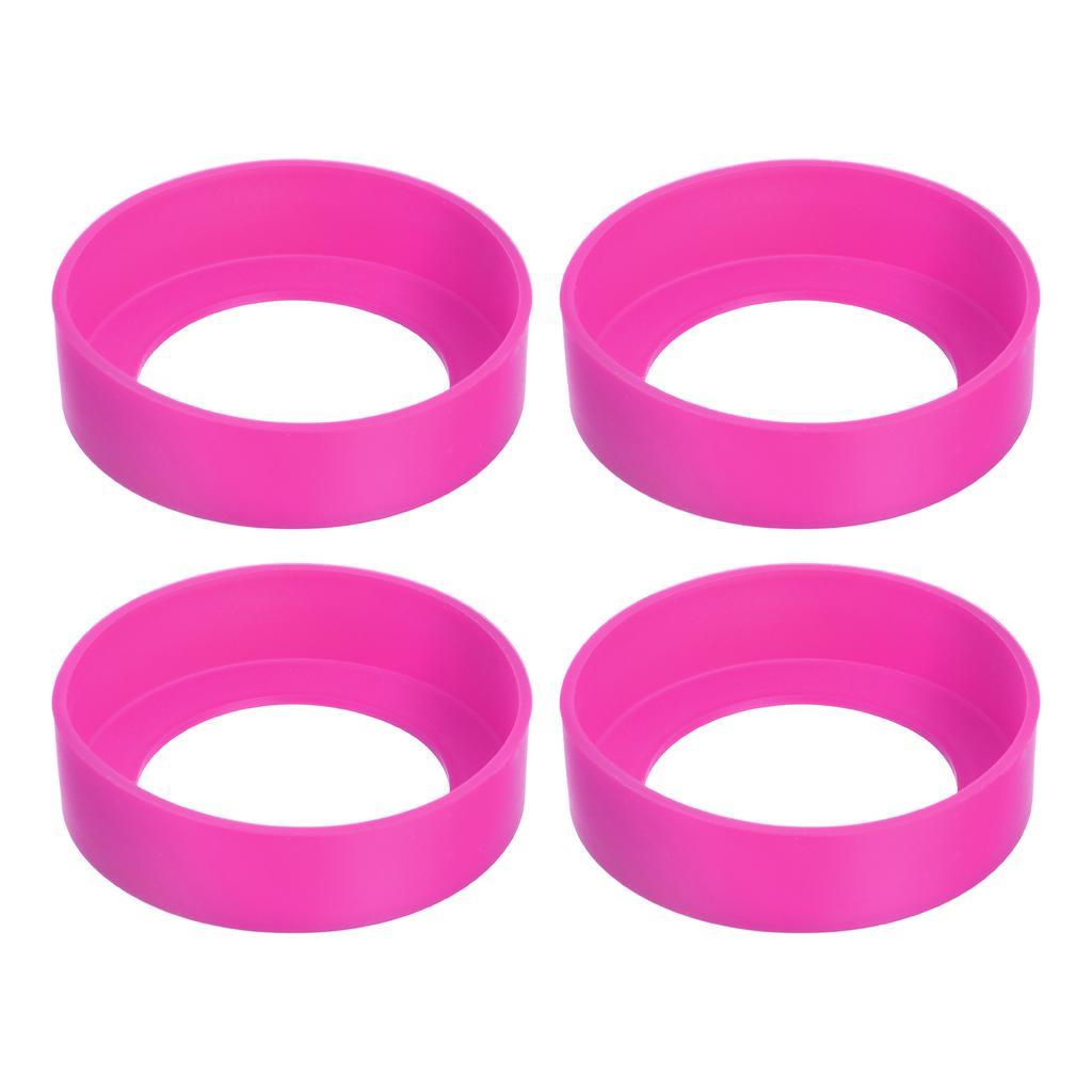 65mm Cup Holder Thermos Cup Base Protective Case Covers Pad Accessories  Silicone Cup Bottom Protective Cover Multicolor 4Pcs