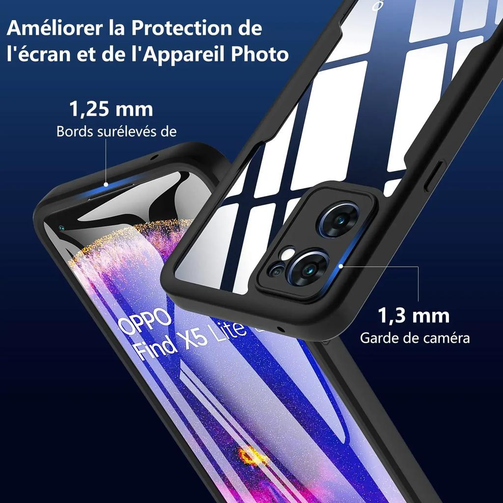 Чехол 3 в 1 с полной защитой 360° для OPPO RENO 13 13Pro 13F 12/FS 4G 5G A3 A3X A40/M A60 A96 A76 A36 4G 5G Акрил+ТПУ Чехол для телефона