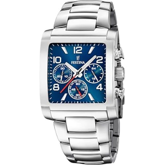FESTINA Homme Analogique Quartz Montre avec Bracelet en Acier Inoxydable F20652/1