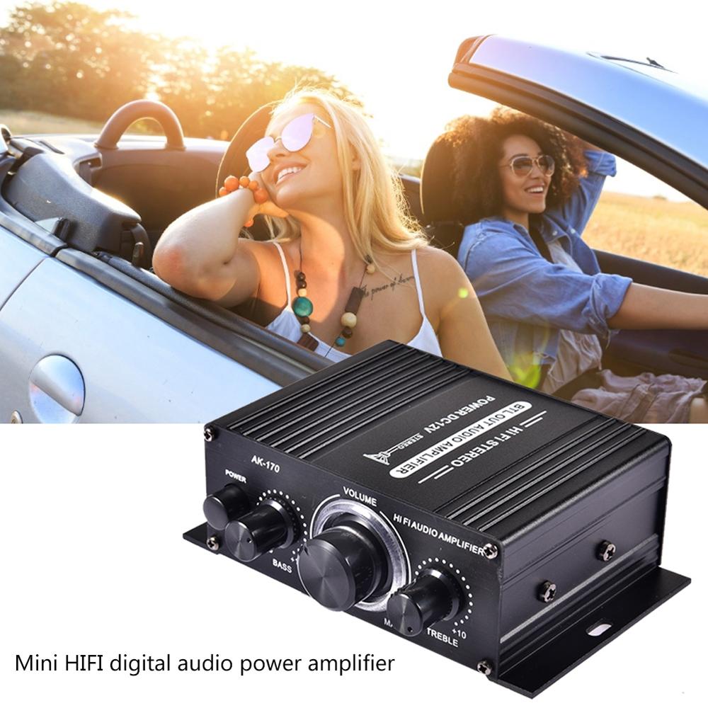 12В Усилитель Hi-Fi Автомагнитола Музыкальный Приемник FM MP3 Усилитель Мощности