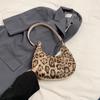 Модные коричневые леопардовые сумки на плечо из ПУ кожи, универсальная сумка под мышкой, винтажный маленький кошелек и сумочки для женщин CLE