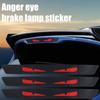 1-4 шт. Новые автомобильные наклейки из углеродного волокна, предупреждающие наклейки на тормозной фонарь, персонализированные, высококачественные, креативные наклейки, аксессуары для автомобиля