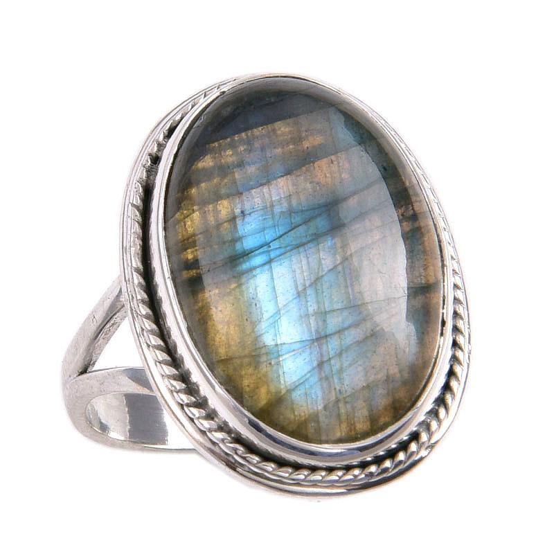 Натуральный драгоценный камень лабрадорит 925 пробы, ювелирное кольцо из стерлингового серебра, размер 7 b4l97