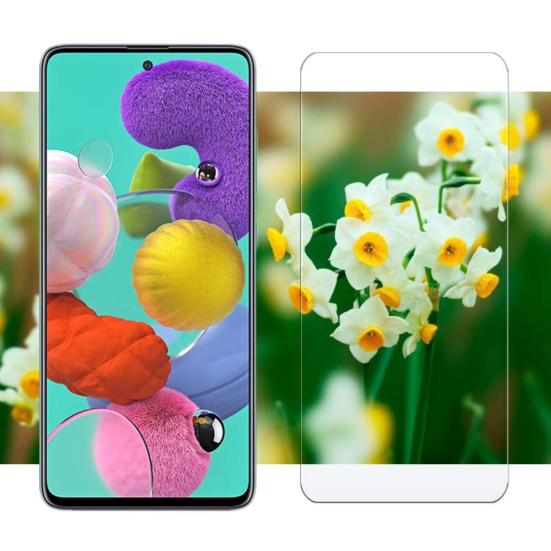 A51 Защитное стекло для экрана Samsung Galaxy a 51 51a Защитная бронепленка Galaxya51 Samsunga51 Закаленная стеклянная пленка 3 шт. A7