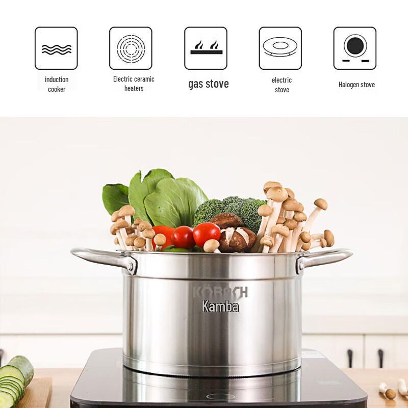KOBACH 22cm 304 Stainless Steel Soup Pot