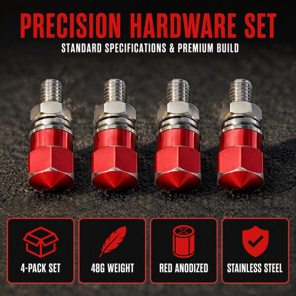 4PCS Universal License Plate Screws Frame Bolts Motorcycle Plate Mount