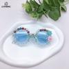 Fashion Street Photography Trend Diy Children'S Sunglasses Flower Cute Girls Concave Glasses Boys Sunglasses