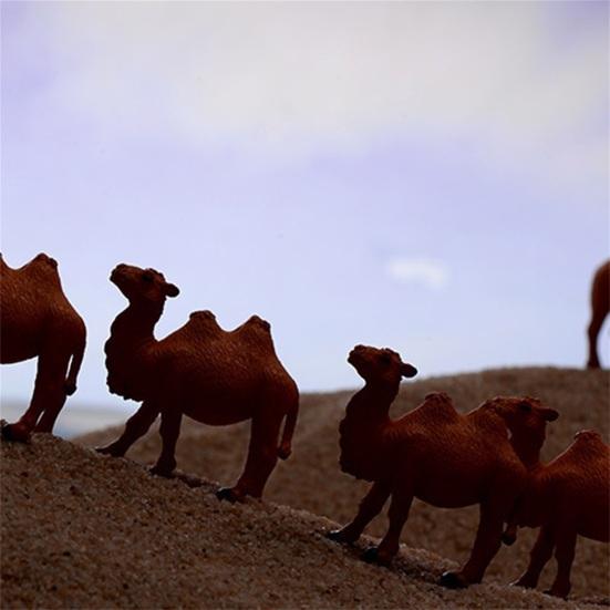Экологичная фигурка животного для детей, коричневое украшение для приборной панели автомобиля, статуя верблюда, шикарные круглые углы, легкий вес