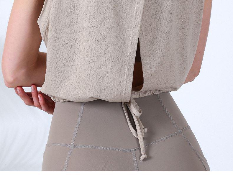 Lightweight Breathable Summer Yoga Vest - Loose Fit, Cool Running Sports T-shirt