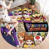 Super Mario Poster Round Area Rug Carpet Rug For Living Room Bedroom Sofa Playroom Decor Nonslip Floor Mat