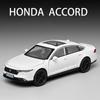 1/32 Honda Accord Alloy Muscle Car Model Sound and Light Pull Back Children's Toy Collectibles Birthday Gift