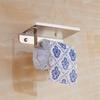 Stainless Steel Bathroom Paper Phone Holder with Shelf Mobile Phones Towel Rack Toilet Paper Holder