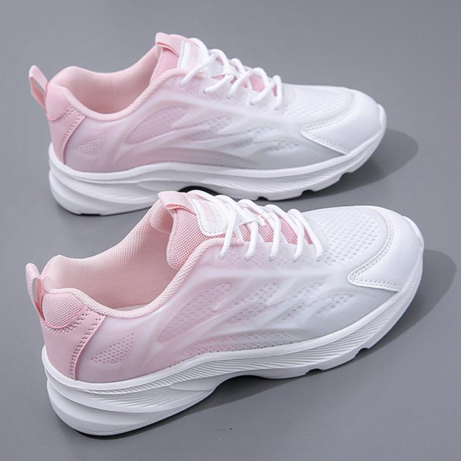 Running Shoes Women's Students 2025 New Trendy Women's Shoes Spring and Autumn Lightweight Soft Sole Shock Absorption Comfortable Sports Shoes Ins Tid