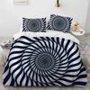 Постельное белье Spiral Swirl Психоделический Богемный Стильный Триповый Узор Пододеяльник King Queen Мандала Геометрический Пододеяльник