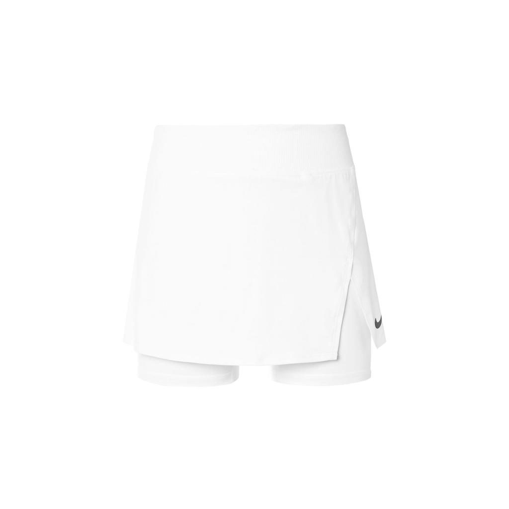 Nike Dri-FIT Твердые дышащие быстросохнущие теннисные шорты трапециевидного силуэта женские плавки белые DH9780-100