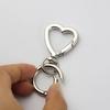 FUSSED 2 Pieces Heart-Shaped Alloy Swivel Lobster Clasp Spring Snap Hook Hanging Buckle for Key Rings, Bags, Luggage Pendants, DIY Bag Key Rings, Craf