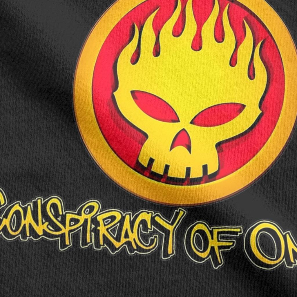 Мужские футболки The Offspring Novelty Pure Cotton Tee Shirt Short Sleeve T Shirts Crewneck Clothing Printing