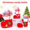 1Pcs Red Candy Boots Christmas Candy Bag Christmas Gift Bag Christmas Ornaments Christmas Decoration