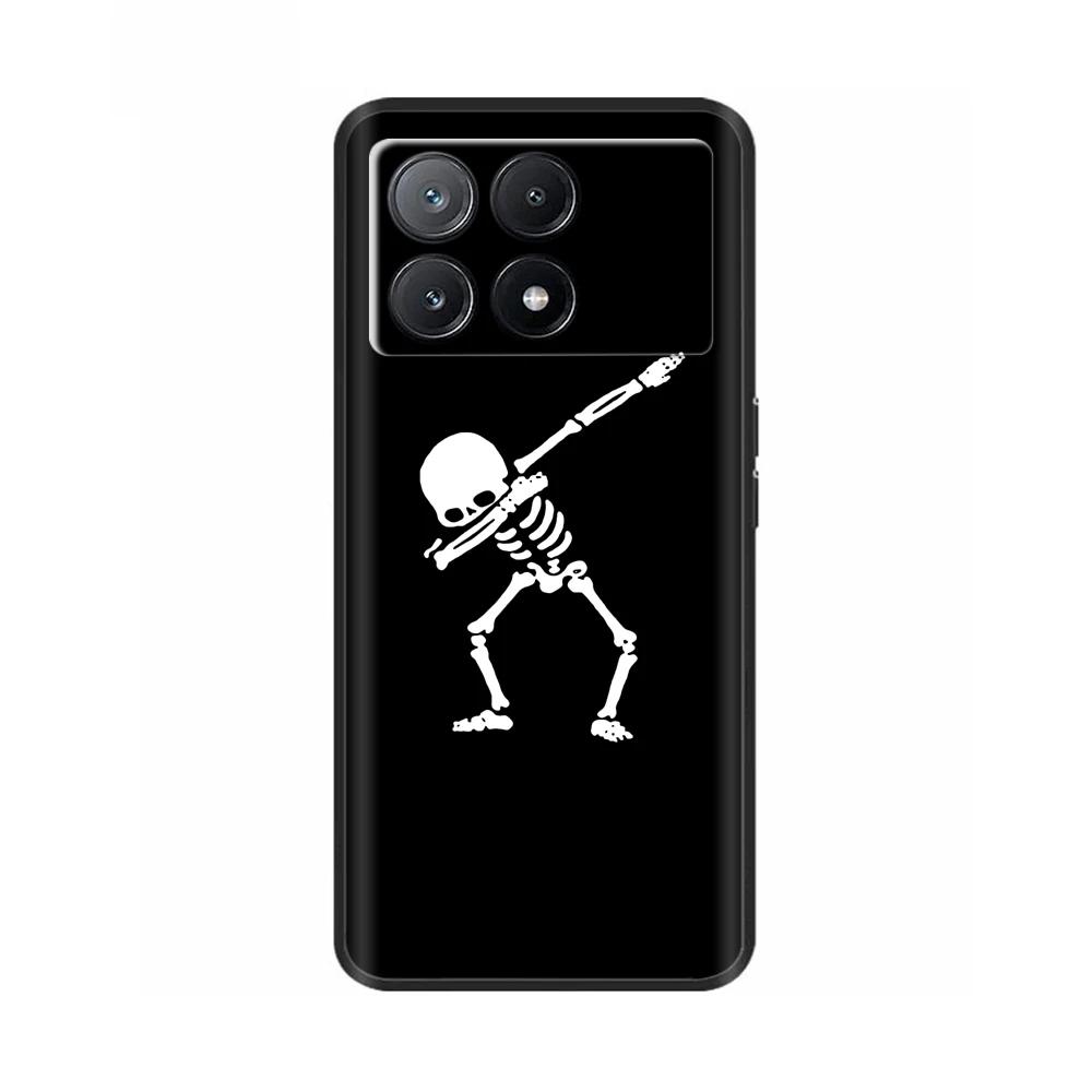 Чехол для телефона Poco X6 Pro Задняя крышка для Poco X6 Neo Pocox6 Pro 5G Мягкий черный силиконовый бампер Ударопрочный защитный корпус Чехлы