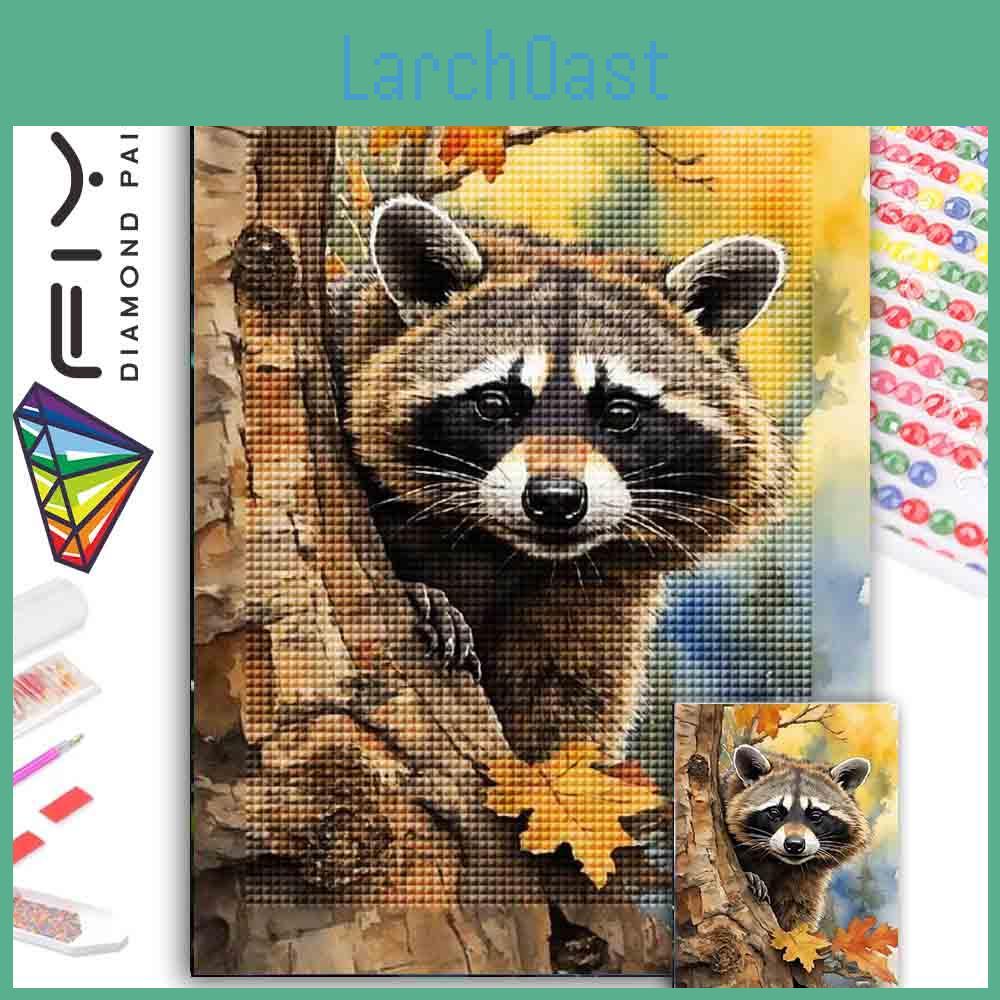 Round Diy Painting Diamond Full Cross Stitch 3d Animal Scene Home Decorative Art Painting Architectural Diamond Painting 5d Diamond Art Painting