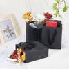10pcs Black Kraft Paper Bag with Handles Multi Size Festival Gift Bags Gift Jewelry Wedding Birthday Party Decoration Paper Bags