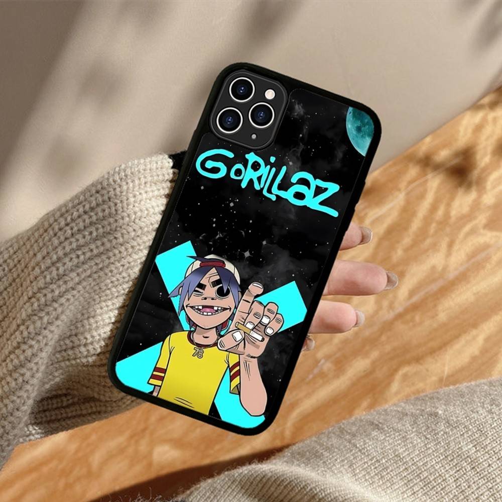 G-Gorillaz Cartoon PC+TPU Phone Case For IPhone 11 12 13 14 15 16 17 Plus Pro Max Cover