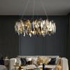 Современная минималистская люстра для ресторана в стиле скандинавского света, роскошная светодиодная хрустальная лампа, отель, вилла, спальня, украшение дома, лампы для комнаты