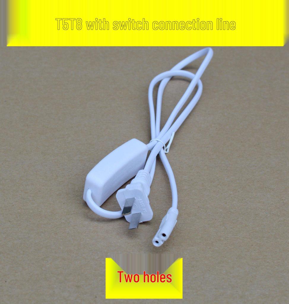 T4T51 8-метровый светодиодный шнур питания с двухконтактным разъемом типа «восьмерка» и выключателем