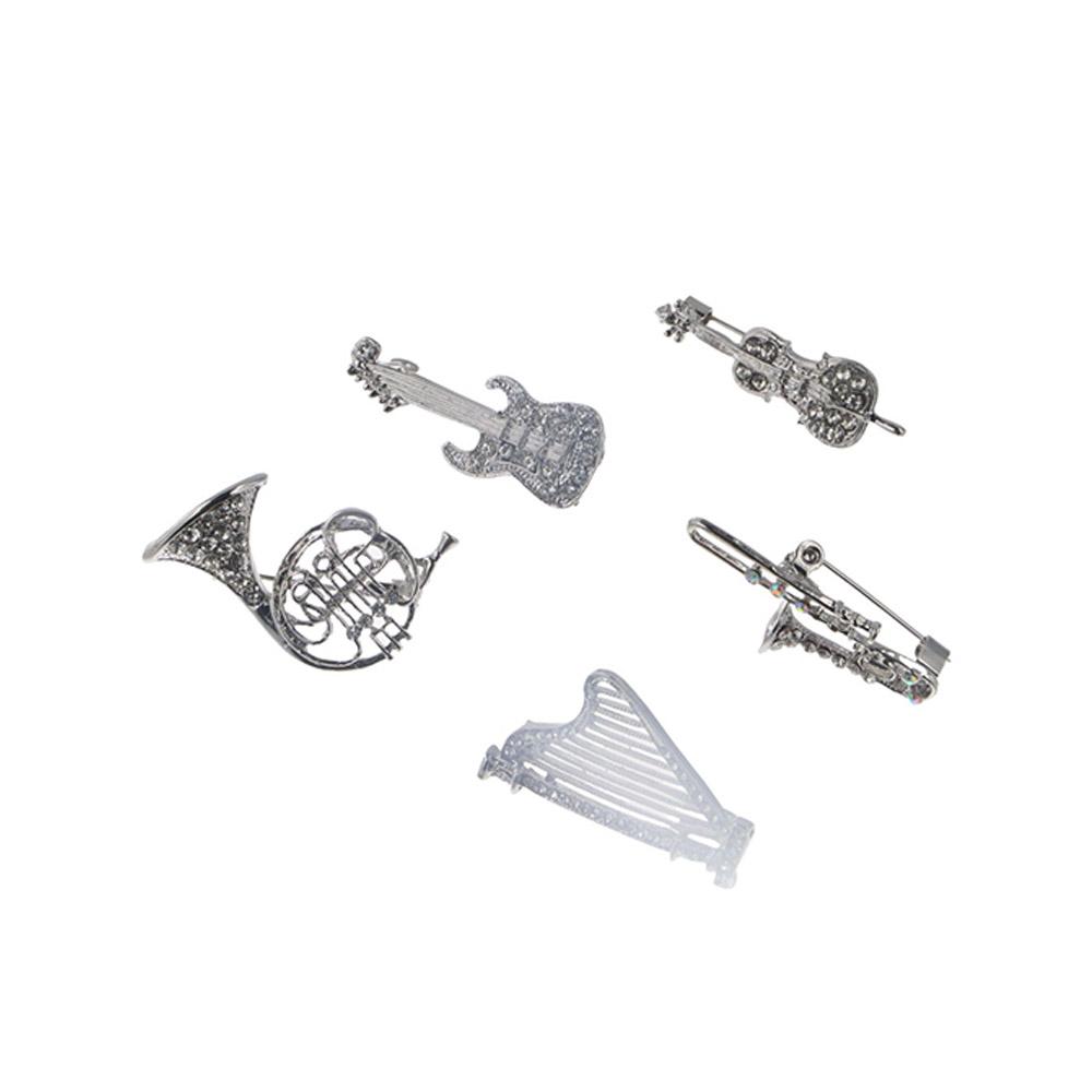 Coat Collar Pin Music Score Brooch Women Brooch Korean Style Badge Musical Instruments Brooch