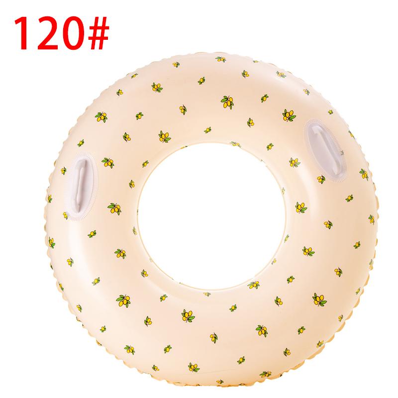 Летнее пляжное полосатое утолщенное кольцо для плавания, детское кольцо для плавания в водных видах спорта, плавающее кольцо для взрослых с вишней, спасательный круг для бассейна