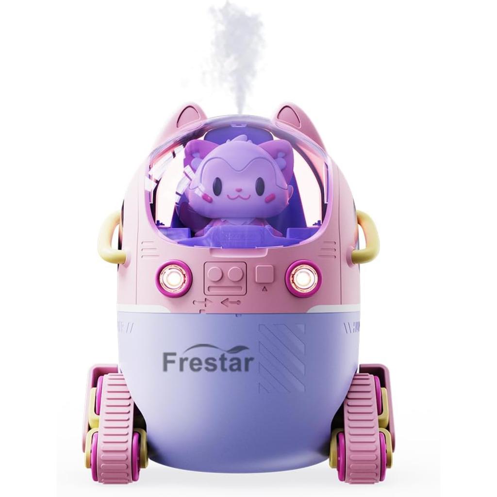 Мини USB увлажнитель воздуха 250 мл с 7-цветным светодиодным ночником, маленький для , растений, спальни, офиса, стола, детской комнаты, без ванны