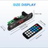 DC 12V 20V Bluetooth 5.3 MP3 Decoder Board Hands-free Car Audio Microphone Clock Display USB TF FM Radio Mp3 Music Player Speaker with Remote Control