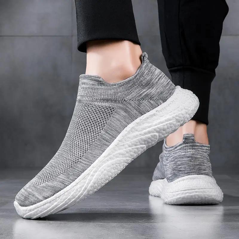 Мужские прогулочные теннисные туфли, легкие спортивные повседневные спортивные бахилы, легкие удобные мокасины 2024