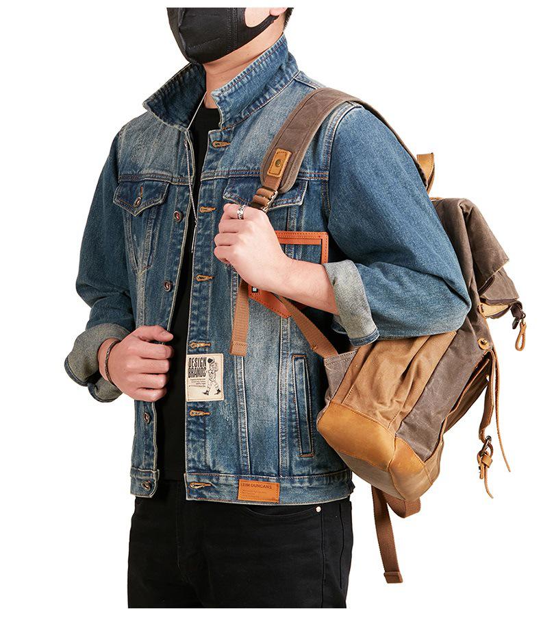 Men's Xintang Embroidered Denim Jacket | 2025 Trendy Loose Retro Workwear for Spring & Autumn
