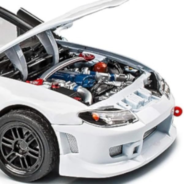 Willy 1/24 Scale Nissan Silvia S-15 White Diecast Car (Finished Model) 22485NS-W White
