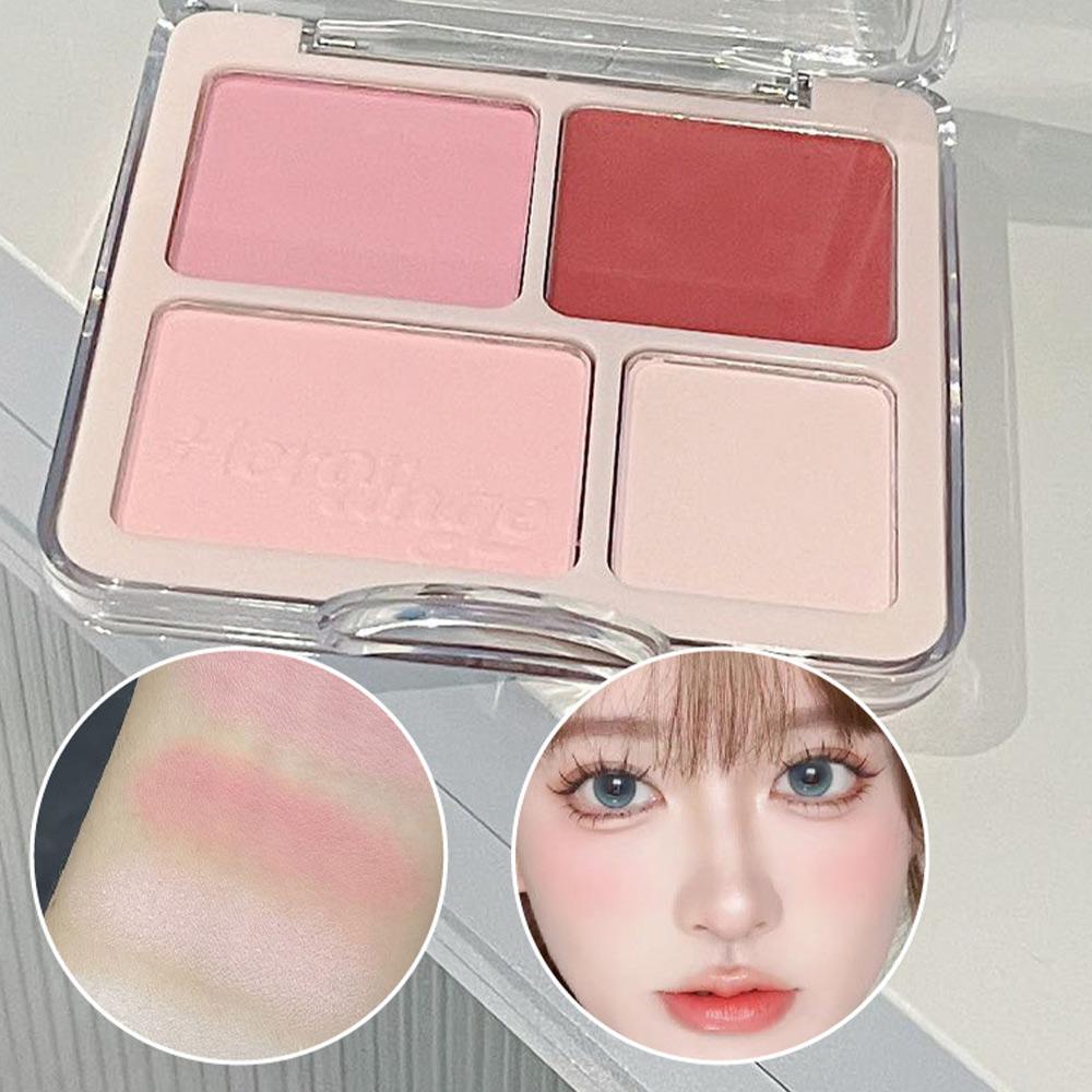 HERORANGE Палитра румян и хайлайтера Natural Face Brightening Contouring Palette Makeup