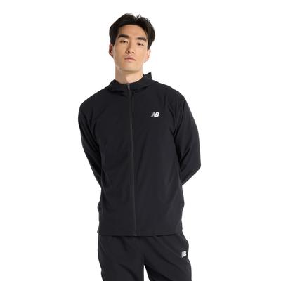 Спортивная тканая куртка BK [New Balance] Мужская (MJ51900) (черный)