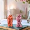3D DIY Скульптуры Поцелуя Пары Силиконовые Формы Для Шоколадного Торта Новая Форма Для Свечи Домашний Декор