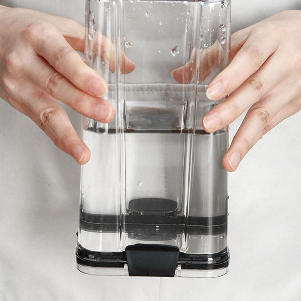 1300ml Airtight Food Container Square Clear Sealed Jar Dry Food Storage Container  Kitchen