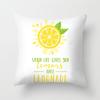 Home Decor Yellow Lemon Pattern Summer Cushion Cover Pillow Sofa Decorative
