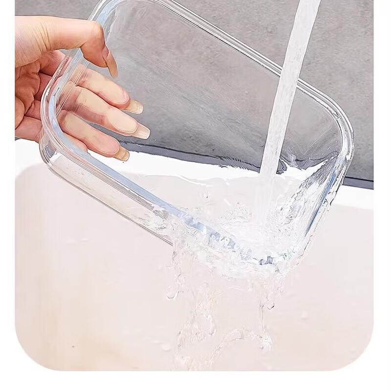 Ланч-бокс из боросиликатного стекла для приготовления еды