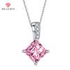 Square Pendant Necklace Multiple Colour Fashion Wedding Engagement Jewelry