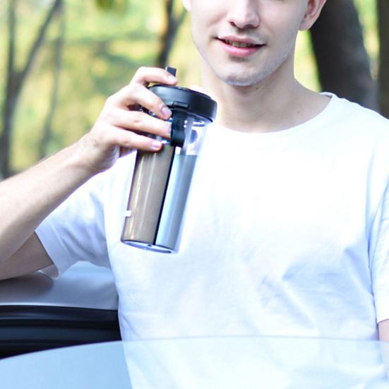 420/600 мл портативная двойная соломинка, отдельная бутылка для питья, воды, подарок для пар