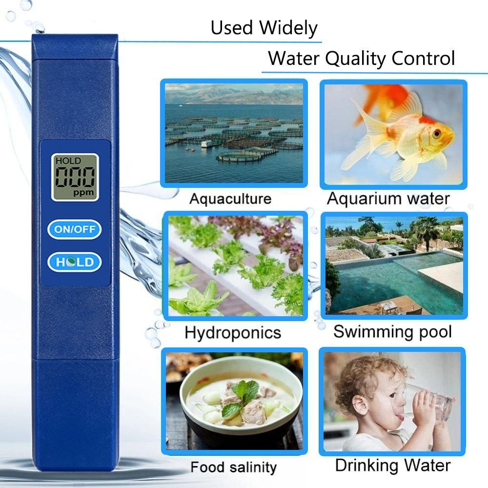 LCD Digital Display Water Quality Meter Waterproof PH Tester Household Water Test Pen Hydroponics