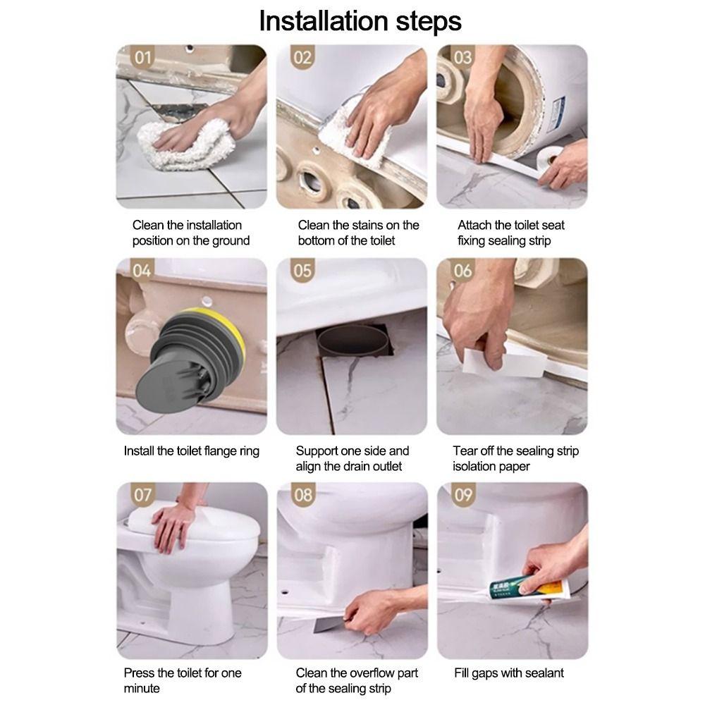 НОВЫЙ Фланец для унитаза Кольцо Универсальный Сливной патрубок Напольный выпуск Герметизация от пролива Чаша Герметичная Утолщенная Резиновая Прокладка Шайба