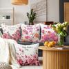 Новые весенние и летние наволочки с цветочным принтом, льняные, с принтом, для дома, гостиной, дивана, спинки